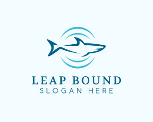 Shark Hunting Sonar logo design