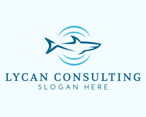 Shark Hunting Sonar logo design