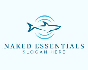 Shark Hunting Sonar logo design