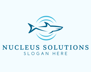 Shark Hunting Sonar logo design