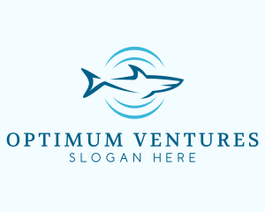 Shark Hunting Sonar logo design