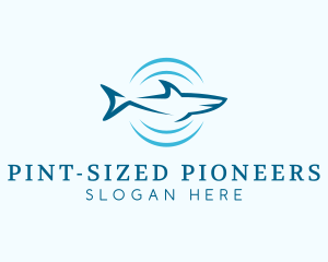 Shark Hunting Sonar logo design