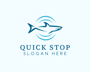 Shark Hunting Sonar logo design