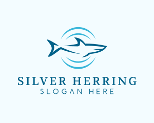 Shark Hunting Sonar logo design