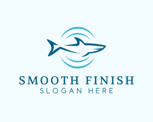 Shark Hunting Sonar logo design