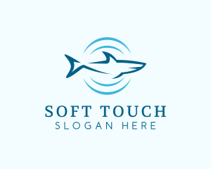 Shark Hunting Sonar logo design