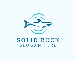 Shark Hunting Sonar logo design