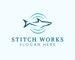 Shark Hunting Sonar logo design