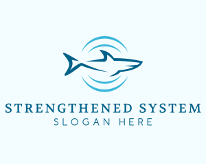 Shark Hunting Sonar logo design