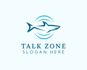 Shark Hunting Sonar logo design