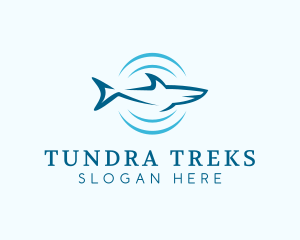 Shark Hunting Sonar logo design