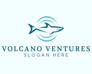 Shark Hunting Sonar logo design