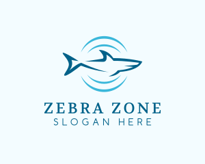 Shark Hunting Sonar logo design