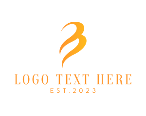 Beauty Stylist Letter B logo