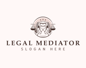 Lady Justice Law logo design