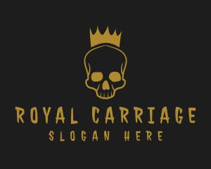 Royal Skull Crown logo design