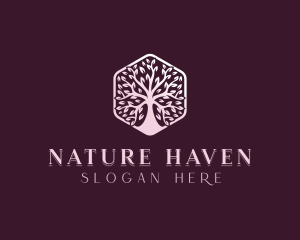 Nature Tree Wellness logo design