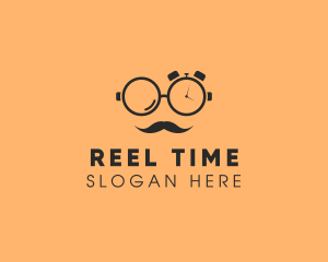 Glasses Time Gentleman logo design