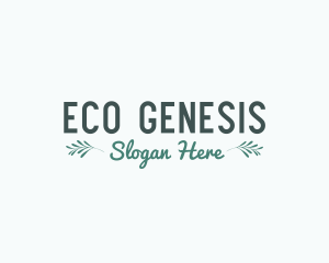 Healthy Eco Leaves logo design