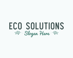 Healthy Eco Leaves logo design