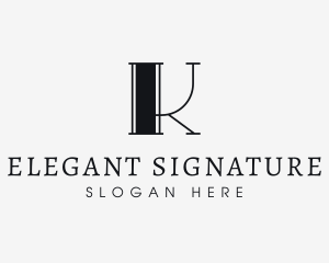 Elegant Lifestyle Letter K logo design