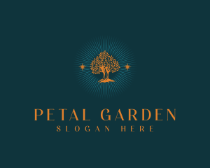 Garden Tree Park logo design