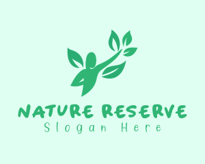 Nature Plant Man logo design