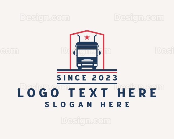 Logistics Freight Trucking Logo