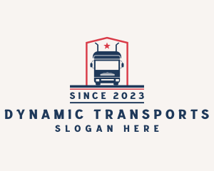 Logistics Freight Trucking logo design