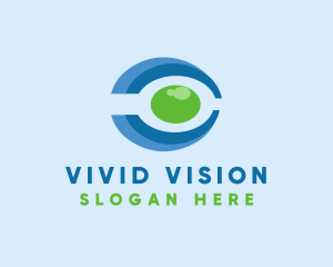 Medical Eye Spoon logo design