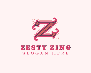 Gothic Medieval Studio Letter Z logo design