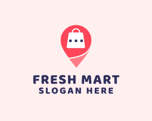 Market Bag Location logo design