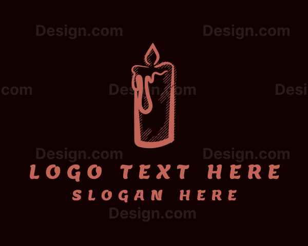 Scented Candle Handicraft Logo