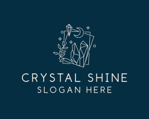 Moon Crystal Gemstone logo