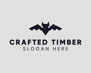 Bat Animal Origami logo design