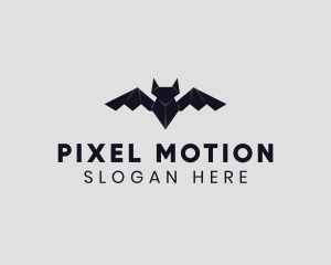 Bat Animal Origami logo design