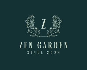 Wreath Flower Garden logo design