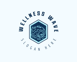 Ocean Tsunami Wave logo design