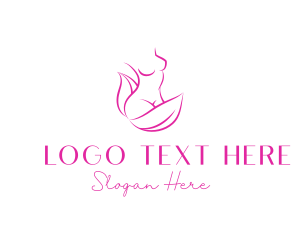Woman Body Leaves logo