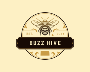 Honeybee Apiary Kansas logo design