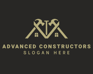 House Carpentry Tools logo design