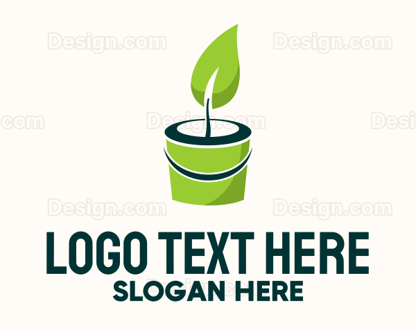 Sapling Bucket Tree Planting Logo