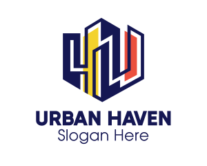 Colorful Urban City  logo design