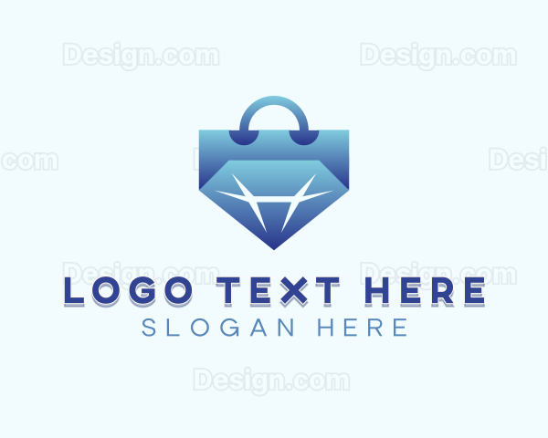 Diamond Shopping Bag Logo