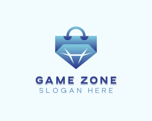 Diamond Shopping Bag Logo