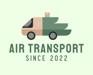 Wing Truck Delivery logo design