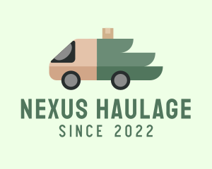 Wing Truck Delivery logo design