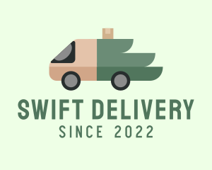 Wing Truck Delivery logo design