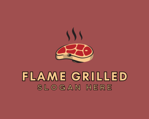 Grilled Steak Restaurant logo design