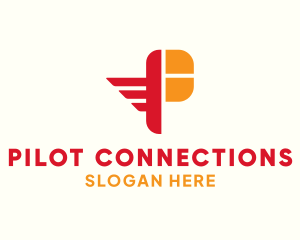 Pilot Wings Letter P logo